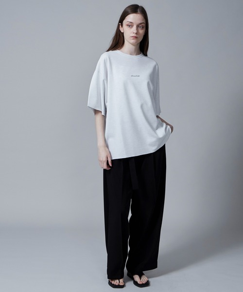 LUCY(ルーシー)の「LUCY/リバーシブルワンポイントT(Tシャツ/カットソー・メンズ・オフホワイト/ライトグレー/ブラック・MEDIUM/LARGE)」の6枚目の写真