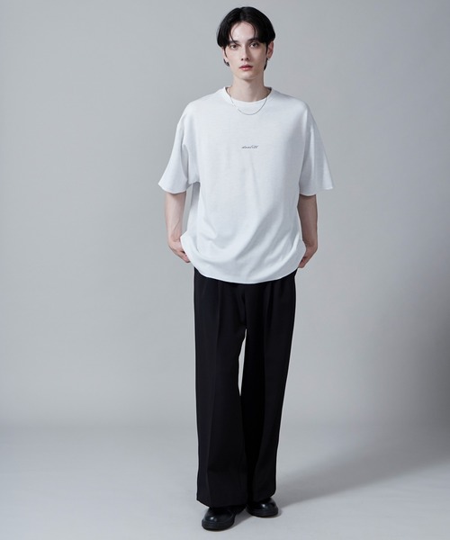 LUCY(ルーシー)の「LUCY/リバーシブルワンポイントT(Tシャツ/カットソー・メンズ・オフホワイト/ライトグレー/ブラック・MEDIUM/LARGE)」の19枚目の写真