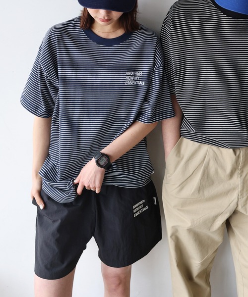 MARK＆LONA ナイロンパンツ　ショートパンツ　レインウェア　紺サイズM MARK＆LONA ナイロンパンツ ショートパンツ レインウェア 紺サイズM