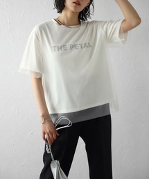 THE PETALロゴチュールレイヤードTシャツ