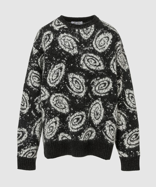 BELPER(ベルパー)の「GALAXY MOHAIR KNIT TOP(ニット/セーター・レディース・ブラック・2)」の1枚目の写真