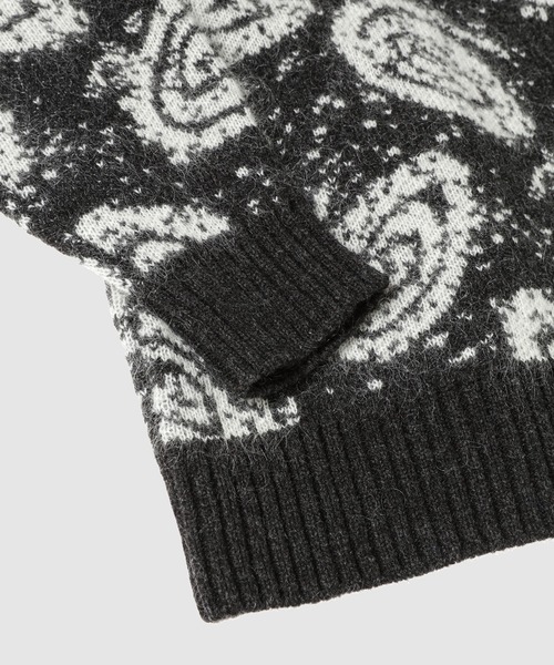 BELPER(ベルパー)の「GALAXY MOHAIR KNIT TOP(ニット/セーター・レディース・ブラック・2)」の3枚目の写真