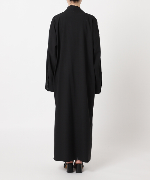 CITYSHOP ロングワンピース　 ブラック CITYSHOP（シティーショップ）の「LONG TORO TIE DRESS