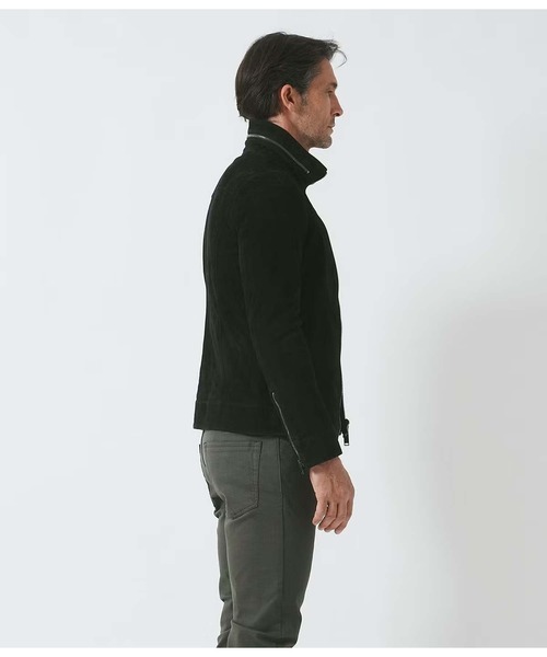 junhashimoto（ジュンハシモト）の「SUEDE STRETCH LETHER（ライダースジャケット・メンズ・カーキ/ブラック・2/4）」の17枚目の写真