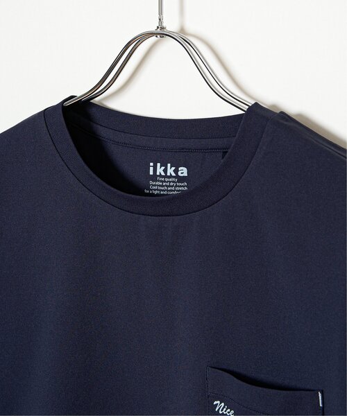ikka(イッカ)の「【接触冷感】速乾COOLポケットプリントTシャツ(Tシャツ/カットソー・メンズ・ブラック/オリーブ/グレー/マスタード/ネイビー/ホワイト・S/M/L/XL)」の21枚目の写真