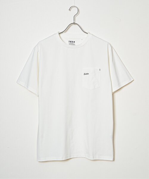 ikka(イッカ)の「【接触冷感】速乾COOLポケットプリントTシャツ(Tシャツ/カットソー・メンズ・ブラック/オリーブ/グレー/マスタード/ネイビー/ホワイト・S/M/L/XL)」の18枚目の写真