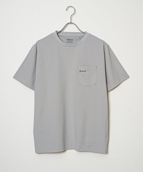 ikka(イッカ)の「【接触冷感】速乾COOLポケットプリントTシャツ(Tシャツ/カットソー・メンズ・ブラック/オリーブ/グレー/マスタード/ネイビー/ホワイト・S/M/L/XL)」の16枚目の写真