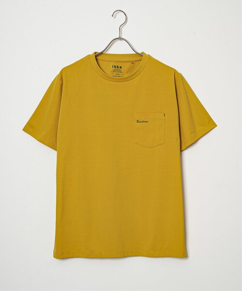 ikka(イッカ)の「【接触冷感】速乾COOLポケットプリントTシャツ(Tシャツ/カットソー・メンズ・ブラック/オリーブ/グレー/マスタード/ネイビー/ホワイト・S/M/L/XL)」の12枚目の写真