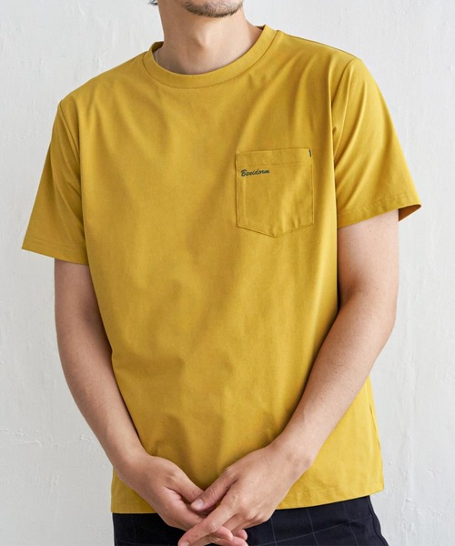 ikka(イッカ)の「【接触冷感】速乾COOLポケットプリントTシャツ(Tシャツ/カットソー・メンズ・ブラック/オリーブ/グレー/マスタード/ネイビー/ホワイト・S/M/L/XL)」の6枚目の写真