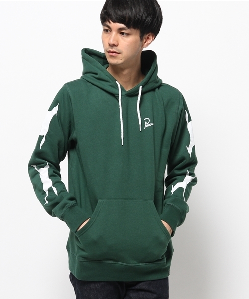 BEAMS T（ビームスティー）の「byParra / DEP プルオーバー パーカー（パーカー・メンズ・ダークグリーン・SMALL/LARGE/MEDIUM）」の12枚目の写真