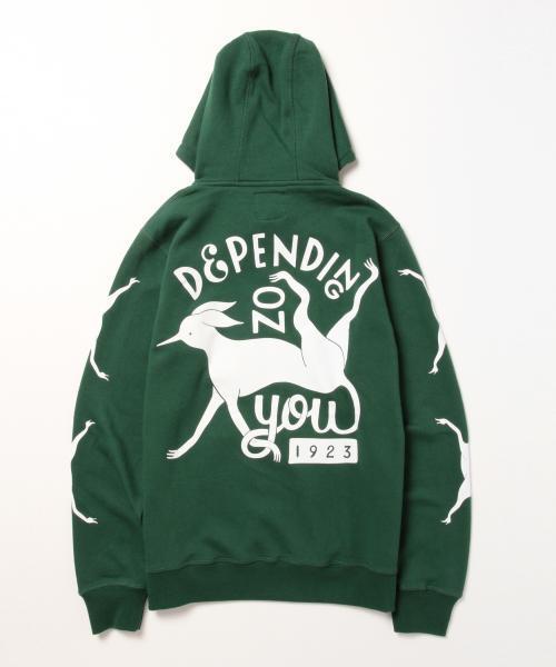 BEAMS T（ビームスティー）の「byParra / DEP プルオーバー パーカー（パーカー・メンズ・ダークグリーン・SMALL/LARGE/MEDIUM）」の6枚目の写真