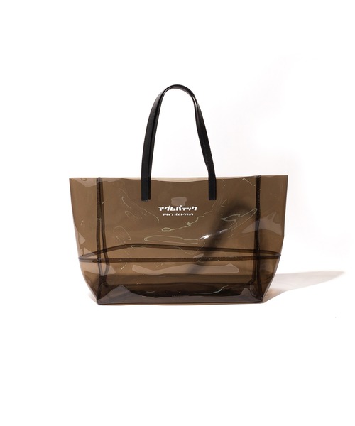ADAM PATEK(アダムパテック)の「【ADAM PATEK/ アダムパテック 【 BVOROUGH 】CLEAR LEATHER HANDLE PVC TOTE(トートバッグ・メンズ・ホワイト・ONESIZE)」の11枚目の写真