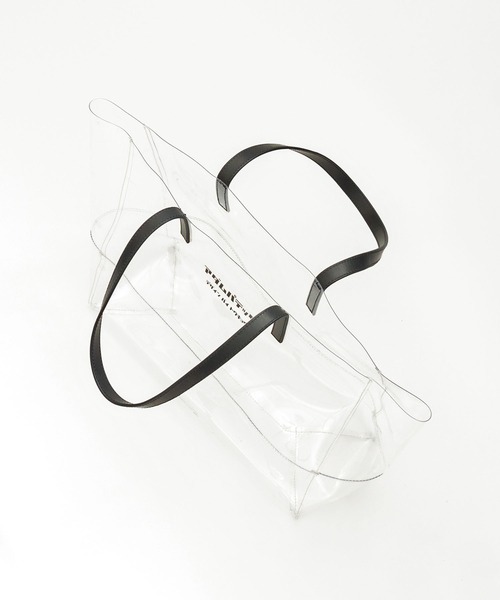 ADAM PATEK(アダムパテック)の「【ADAM PATEK/ アダムパテック 【 BVOROUGH 】CLEAR LEATHER HANDLE PVC TOTE(トートバッグ・メンズ・ホワイト・ONESIZE)」の12枚目の写真