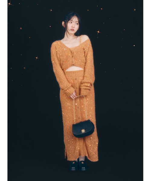 【SNIDEL（スナイデル）】ファンシーヤーンニットタイトスカート SNIDEL ＼SALE50%OFF／即日発送/SNIDEL スナイデル ファンシー