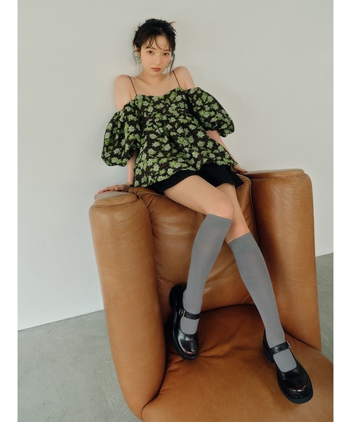 LILY BROWN（リリーブラウン）の「ベルト付きハイウエストショートパンツ（その他パンツ・レディース・グレー/ピンク/ブラック・1/0）」の5枚目の写真