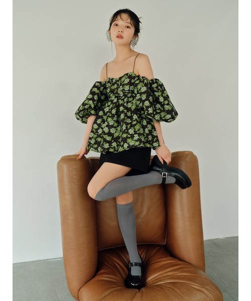 LILY BROWN（リリーブラウン）の「ベルト付きハイウエストショートパンツ（その他パンツ・レディース・グレー/ピンク/ブラック・1/0）」の4枚目の写真