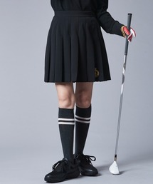 CHIC STYLE | ベルト付ポケット・アンダーパンツ付プリーツミニスカート シックスタイルゴルフ（大きいサイズ対応）(スカート)