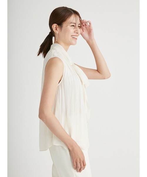CELFORD（セルフォード）の「割線シフォンボウブラウス（Tシャツ 