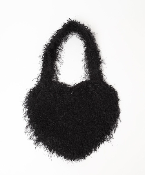 Heather(ヘザー)の「ジャガードハートBAG 143614(ショルダーバッグ・レディース・アイボリー/ブラック・ONE SIZE)」の13枚目の写真