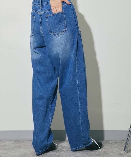 サブレーションズ　デニムパンツ サス付きワイドデニムパンツ（デニムパンツ）｜Unitage