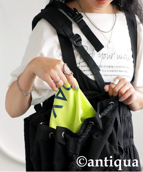 antiqua（アンティカ）の「カラートートバッグ（トートバッグ・レディース・ブルー/イエロー/ホワイト×ブルー・FREE）」の11枚目の写真