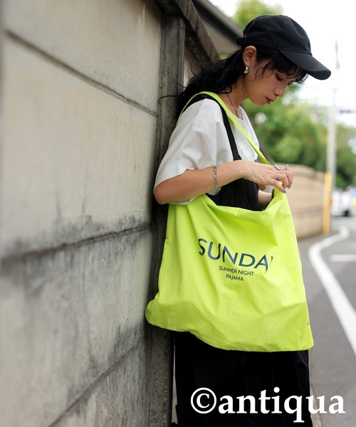 antiqua（アンティカ）の「カラートートバッグ（トートバッグ・レディース・ブルー/イエロー/ホワイト×ブルー・FREE）」の13枚目の写真