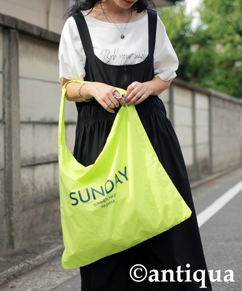 antiqua（アンティカ）の「カラートートバッグ（トートバッグ・レディース・ブルー/イエロー/ホワイト×ブルー・FREE）」の14枚目の写真