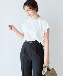 【WEB限定】シルケットカットフレンチスリーブ145520