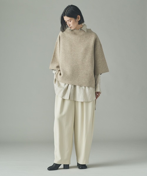 カレンページ Curensology(カレンソロジー)/ダブルクロスツータックパンツ