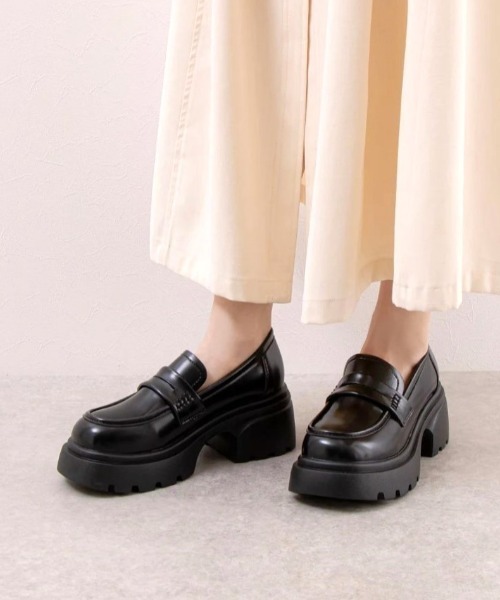 【R&E】厚底ボリュームソールコインローファー（ローファー）｜R&E（アールアンドイー）