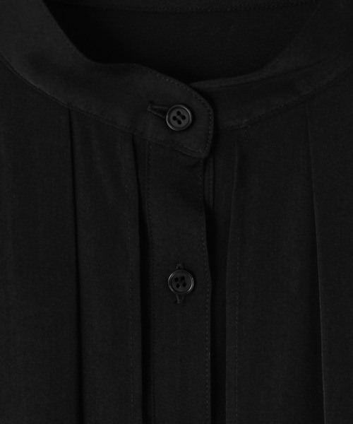STYLE DELI(スタイルデリ)の「【BLK001】イレギュラーヘムシャツワンピース(ワンピース・レディース・ライトグレー/ブラック・FREE)」の13枚目の写真