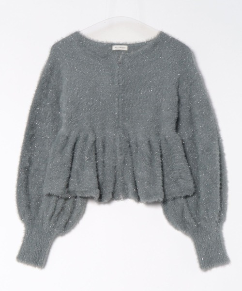 mellowneon（メロウネオン）の「ペプラムジップラメニット（ニット/セーター・レディース・チャコールグレー/ベージュ/ライトグレー・FREE）」の22枚目の写真