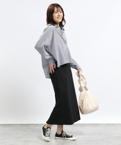 GLOBAL WORK Smile Seed Store(グローバルワーク スマイルシードストア)の「デニムIラインスカート/115996(スカート・レディース・ライトブルー/ブラック/ブルー/アイボリー・X-LARGE/LARGE/MEDIUM/SMALL)」の6枚目の写真