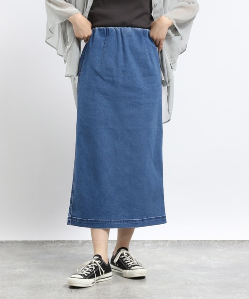 GLOBAL WORK Smile Seed Store(グローバルワーク スマイルシードストア)の「デニムIラインスカート/115996(スカート・レディース・ライトブルー/ブラック/ブルー/アイボリー・X-LARGE/LARGE/MEDIUM/SMALL)」の12枚目の写真