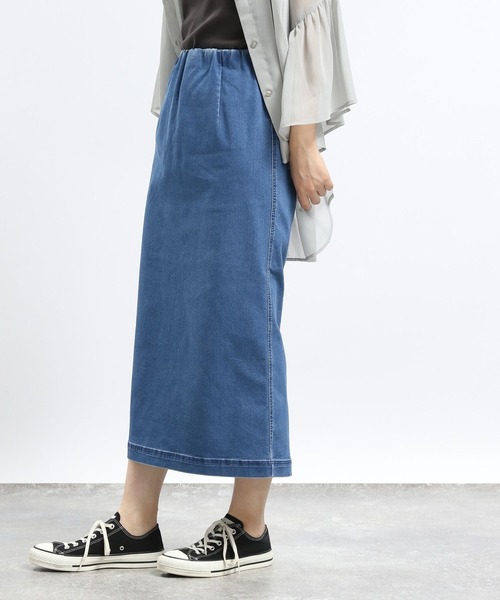 GLOBAL WORK Smile Seed Store(グローバルワーク スマイルシードストア)の「デニムIラインスカート/115996(スカート・レディース・ライトブルー/ブラック/ブルー/アイボリー・X-LARGE/LARGE/MEDIUM/SMALL)」の13枚目の写真