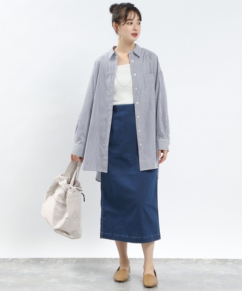 GLOBAL WORK Smile Seed Store(グローバルワーク スマイルシードストア)の「デニムIラインスカート/115996(スカート・レディース・ライトブルー/ブラック/ブルー/アイボリー・X-LARGE/LARGE/MEDIUM/SMALL)」の15枚目の写真