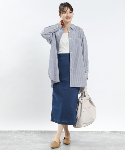 GLOBAL WORK Smile Seed Store(グローバルワーク スマイルシードストア)の「デニムIラインスカート/115996(スカート・レディース・ライトブルー/ブラック/ブルー/アイボリー・X-LARGE/LARGE/MEDIUM/SMALL)」の16枚目の写真