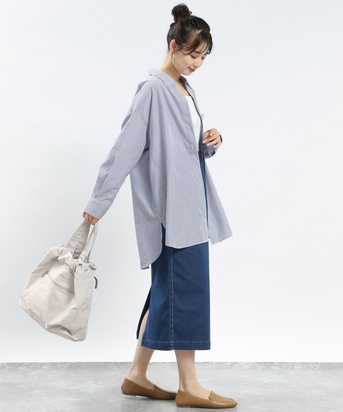 GLOBAL WORK Smile Seed Store(グローバルワーク スマイルシードストア)の「デニムIラインスカート/115996(スカート・レディース・ライトブルー/ブラック/ブルー/アイボリー・X-LARGE/LARGE/MEDIUM/SMALL)」の17枚目の写真