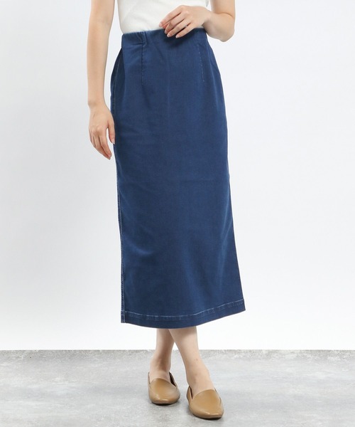 GLOBAL WORK Smile Seed Store(グローバルワーク スマイルシードストア)の「デニムIラインスカート/115996(スカート・レディース・ライトブルー/ブラック/ブルー/アイボリー・X-LARGE/LARGE/MEDIUM/SMALL)」の18枚目の写真