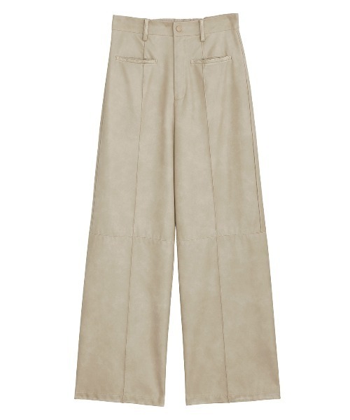 【美品】SYNTHETIC LEATHER COLOR SCHEME PANTS Ameri（アメリ）の「SYNTHETIC LEATHER COLOR SCHEME PANTS