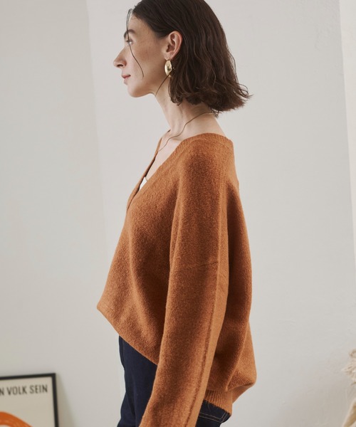 セール】オーバーサイズ Vネック ニットプルオーバー（ニット/セーター