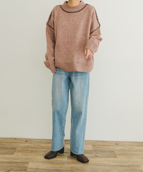 ITEMS URBANRESEARCH（アイテムズ アーバンリサーチ）の「ストレートデニム（デニムパンツ・レディース・ライトブルー/ブラック・SMALL/MEDIUM）」の18枚目の写真