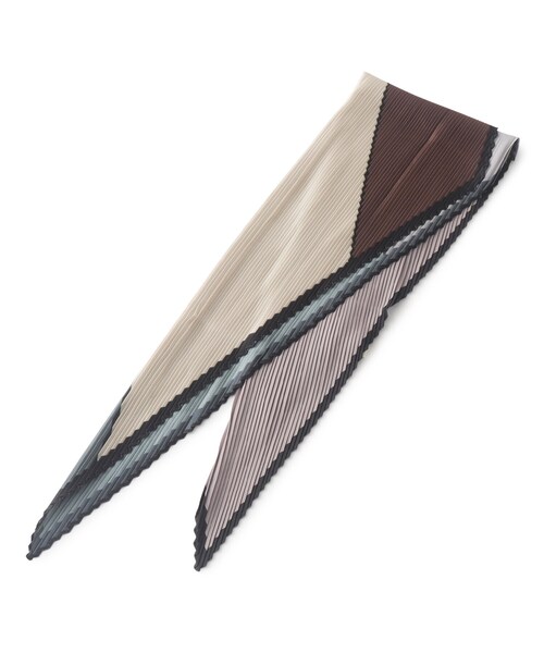 SHOO・LA・RUE(シューラルー)の「◆BAGやヘアアレンジにも 柄アソートプリーツスカーフ(バンダナ/スカーフ・レディース・ピンク系その他/ダークブラウン系4/ネイビー系/ブルー系5/ワイン系1・00)」の2枚目の写真