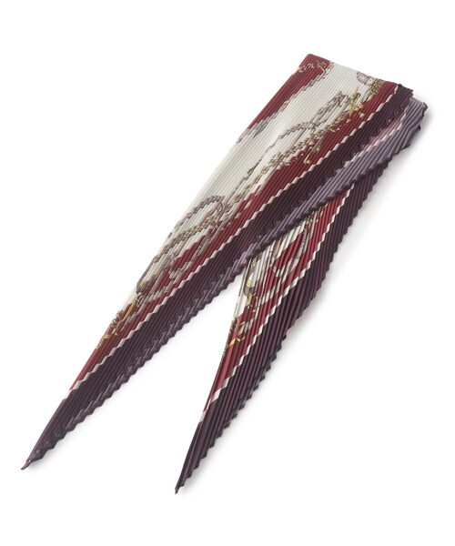 SHOO・LA・RUE(シューラルー)の「◆BAGやヘアアレンジにも 柄アソートプリーツスカーフ(バンダナ/スカーフ・レディース・ピンク系その他/ダークブラウン系4/ネイビー系/ブルー系5/ワイン系1・00)」の5枚目の写真