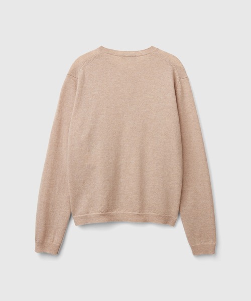 BENETTON (UNITED COLORS OF BENETTON)（ベネトンユナイテッドカラーズオブベネトン）の「ヴァージンウール100％クルーネックカーディガン　レギュラーフィット（カーディガン/ボレロ・レディース・グレー/ブルー/ベージュ・MEDIUM/SMALL）」の14枚目の写真