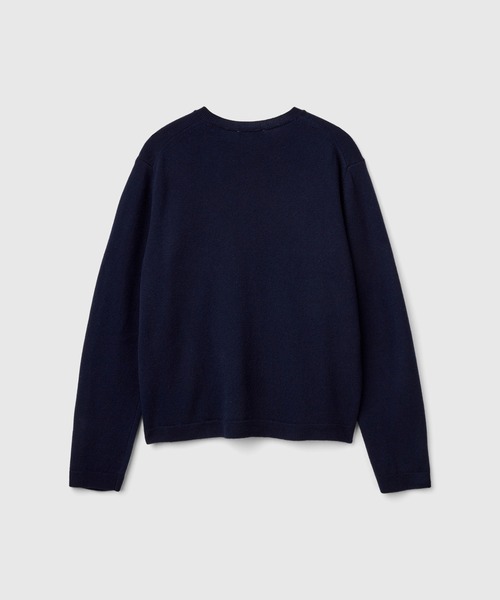 BENETTON (UNITED COLORS OF BENETTON)（ベネトンユナイテッドカラーズオブベネトン）の「ヴァージンウール100％クルーネックカーディガン　レギュラーフィット（カーディガン/ボレロ・レディース・グレー/ブルー/ベージュ・MEDIUM/SMALL）」の22枚目の写真