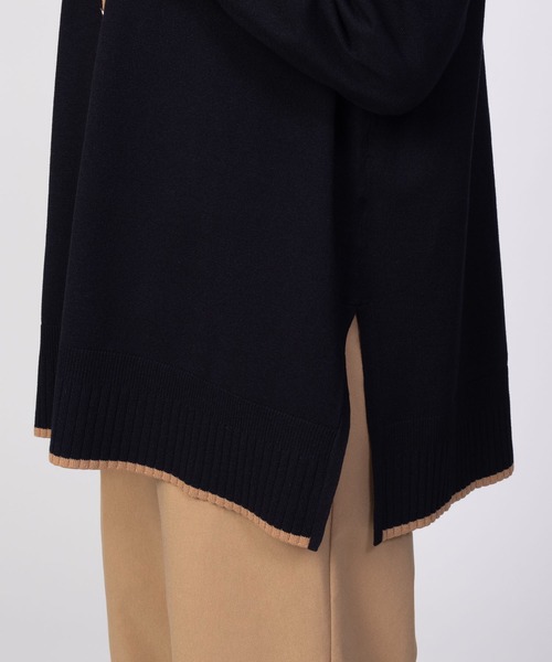 HusHusH（ハッシュアッシュ）の「HusHusH 配色Vネックニットカーディガン（カーディガン/ボレロ・レディース・ブラウン/ブラック・M/L）」の8枚目の写真