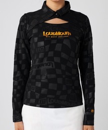 【Loudmouth/ラウドマウス】レディースエンボス長袖シャツ ゴルフ