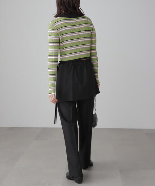 FREE'S MART（フリーズマート）の「◆ミニラップスカートレイヤードパンツ（その他パンツ・レディース・ブラック/グレー・SMALL/MEDIUM）」の12枚目の写真