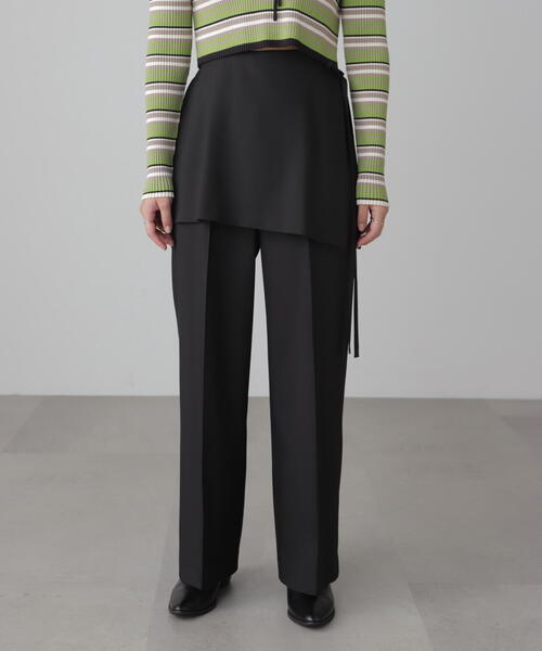 FREE'S MART（フリーズマート）の「◆ミニラップスカートレイヤードパンツ（その他パンツ・レディース・ブラック/グレー・SMALL/MEDIUM）」の13枚目の写真